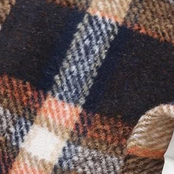 Plaid High Waisted Skirt Womens Short Mini Straight Wool Flannel Winter Fall - Picture 8 of 11